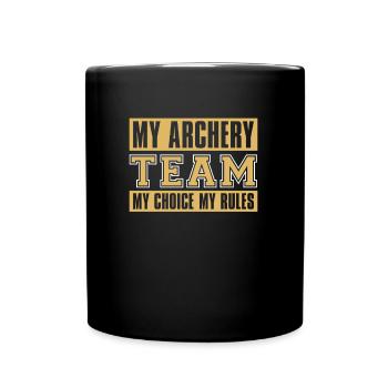 Tir à l’arc Flèche Tir à l’arc Tir à l’arc - Mug uni - noir - Devant