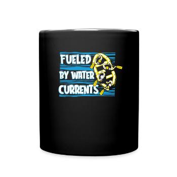 Rafting Canoë Kayak d’eau vive - Mug uni - noir - Devant