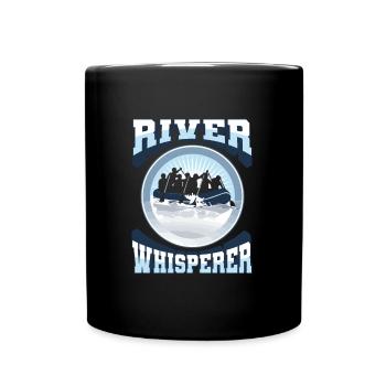 Rafting White Water Canoe Kayak - Full Colour Mug - black - Front