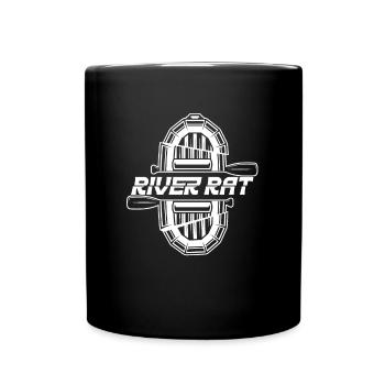 Rafting Canoë Kayak d’eau vive - Mug uni - noir - Devant