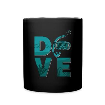 Freitaucher Freitauchen Apnoe Tauchen Geschenk - Tasse einfarbig - Schwarz - Vorne