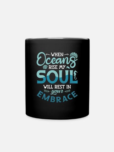 Freitaucher Tauchen Apnoe Freitauchen Geschenk - Tasse einfarbig - Schwarz