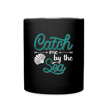 Freitaucher Apnoe Tauchen Freitauchen Geschenk - Tasse einfarbig - Schwarz - Vorne