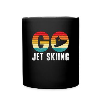 Jetski Sommer Wassersport Urlaub Coole Geschenk - Tasse einfarbig - Schwarz - Vorne