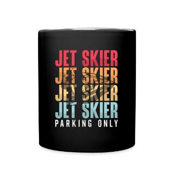 Jetski Sommer Wassersport Urlaub Coole Geschenk - Tasse einfarbig - Schwarz - Vorne