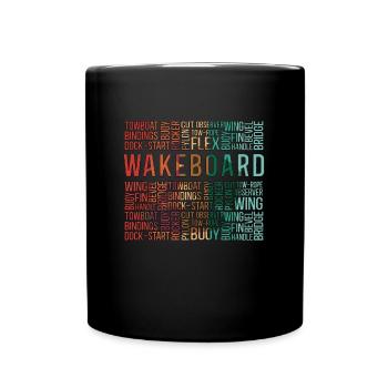 Wakeboard Wakeboarder Wakeboarding Cadeau - Mug uni - noir - Devant