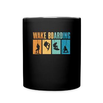Wakeboard Wakeboarder Wakeboarding Cadeau - Mug uni - noir - Devant