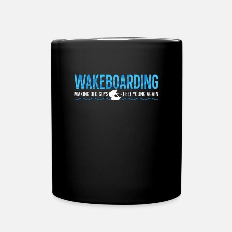 Wakeboard WakeboardIng Wakeboarder Cadeau - Mug uni - noir