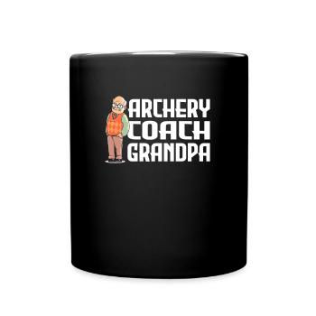 Bogenschütze Bogensport Pfeil Bogen Bogenschießen - Tasse einfarbig - Schwarz - Vorne