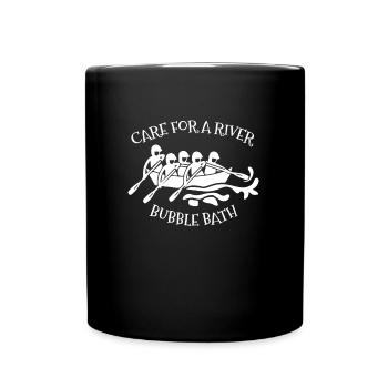 Rafting Wildwasser Kanu Kajak - Tasse einfarbig - Schwarz - Vorne