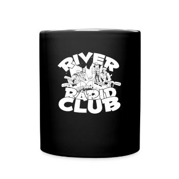 Rafting Wildwasser Kanu Kajak - Tasse einfarbig - Schwarz - Vorne