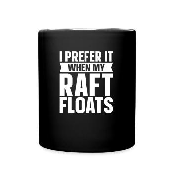 Rafting White Water Canoe Kayak - Full Colour Mug - black - Front