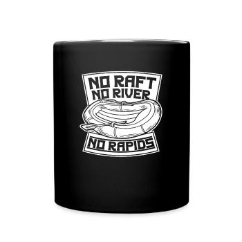 Rafting Canoë Kayak d’eau vive - Mug uni - noir - Devant
