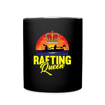 Rafting White Water Canoe Kayak - Full Colour Mug - black - Front