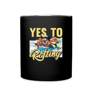 Rafting White Water Canoe Kayak - Full Colour Mug - black - Front