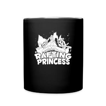 Rafting Wildwasser Kanu Kajak - Tasse einfarbig - Schwarz - Vorne