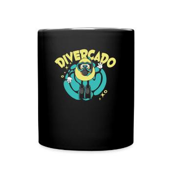 Scuba Diving Divers Diving - Full Colour Mug - black - Front
