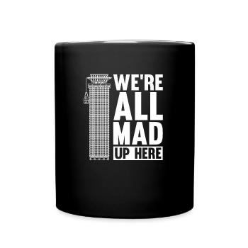 Electrician Electrical Engineer Electronics Technician - Full Colour Mug - black - Front