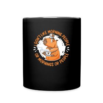 Capybara capybara rodent - Full Colour Mug - black - Front