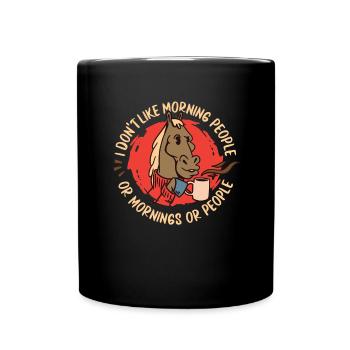 Cavalier Équitation Équitation - Mug uni - noir - Devant