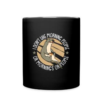 Otter - Full Colour Mug - black - Front