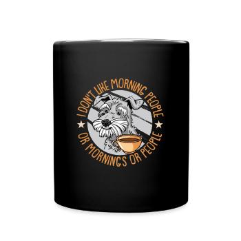Schnauzer Chien Géant Schnauzer - Mug uni - noir - Devant