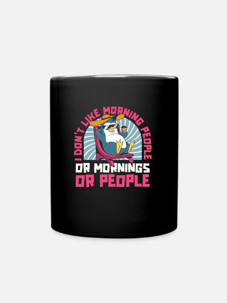 Pinguin - Tasse einfarbig - Schwarz