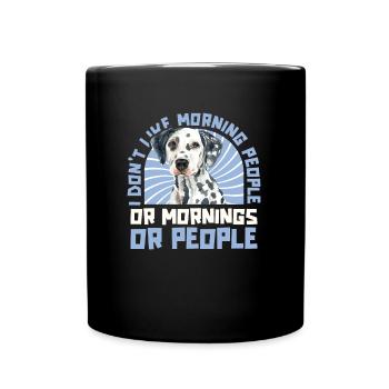 Dalmatian Dog - Full Colour Mug - black - Front