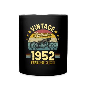 Vintage Septembre 1952 70 Ans Anniversaire - Mug uni - noir - Devant