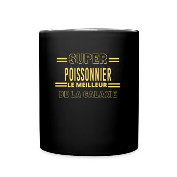 Meilleur de la galaxie POISSONNIER - Mug uni - noir - Devant