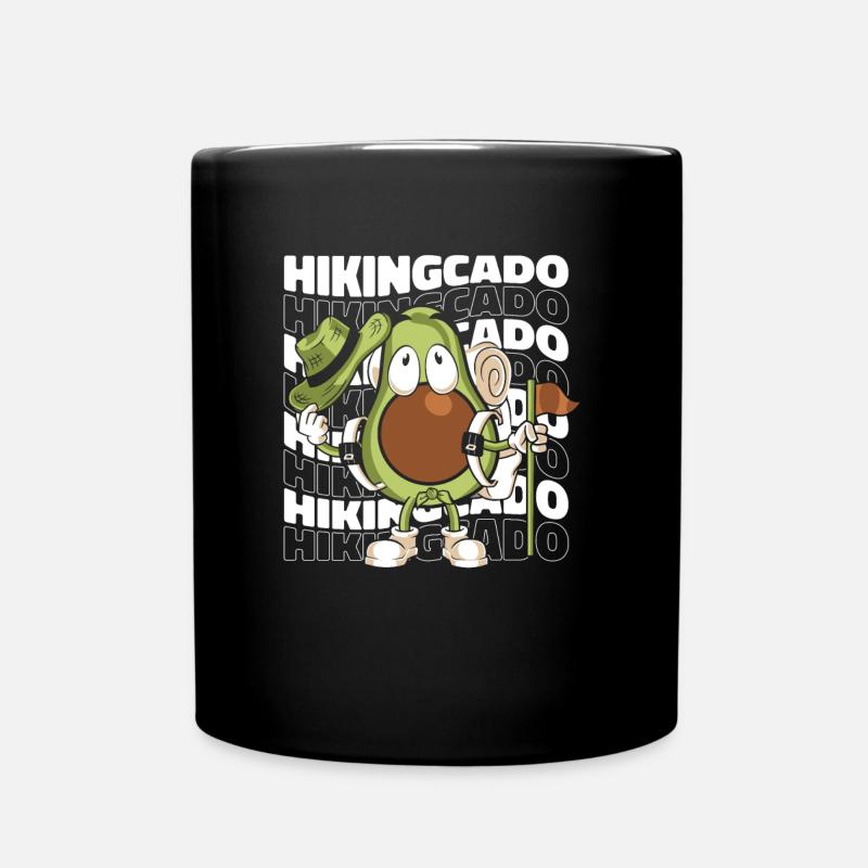 Wandern Trekking Wanderer - Tasse einfarbig - Schwarz