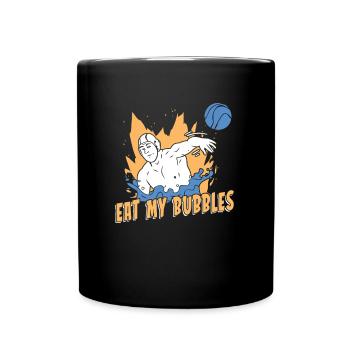 Wasserball - Tasse einfarbig - Schwarz - Vorne