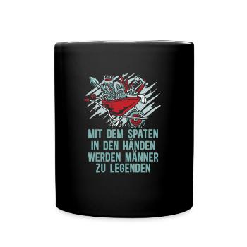 Garten Hobbygärtner Pflanzen Blumen Gärtner - Tasse einfarbig - Schwarz - Vorne