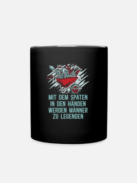 Garten Hobbygärtner Pflanzen Blumen Gärtner - Tasse einfarbig - Schwarz