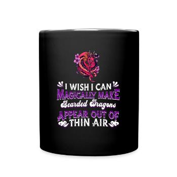 Bearded Dragon Lizard Reptile Gecko Lizard - Full Colour Mug - black - Front
