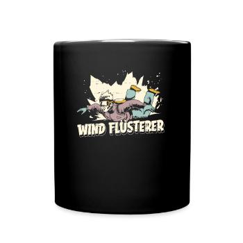 Indoor-Skydiving - Tasse einfarbig - Schwarz - Vorne