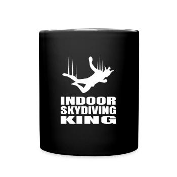 Parachutisme intérieur - Mug uni - noir - Devant