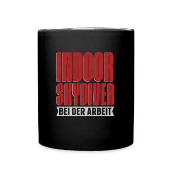 Parachutisme intérieur - Mug uni - noir - Devant