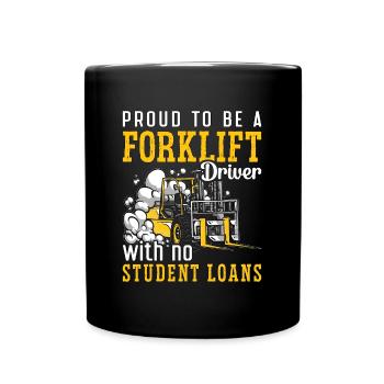 Forklift Driver Forklift Warehouse Forklift Gift - Full Colour Mug - black - Front