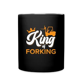Chariot élévateur Chariot élévateur Entrepôt Chariot élévateur Cadeau de conducteur de chariot élévateur - Mug uni - noir - Devant