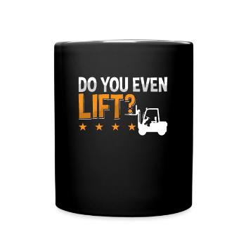 Forklift Warehouse Forklift Driver Forklift Gift - Full Colour Mug - black - Front