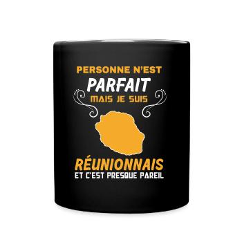 La Réunion Réunionnais idée Cadeau Humour - Mug uni - noir - Devant