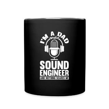 Tontechniker Sound Audio Engineer - Tasse einfarbig - Schwarz - Vorne