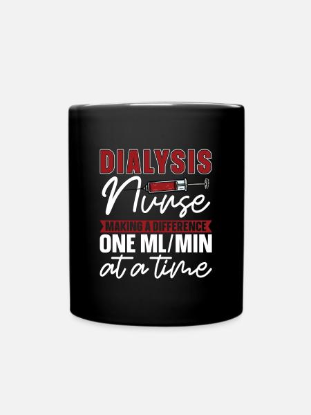 Dialyse Dialysetechniker Nephrologie Geschenk - Tasse einfarbig - Schwarz