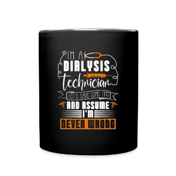 Dialyse Néphrologie Dialyse Technicien Cadeau - Mug uni - noir - Devant