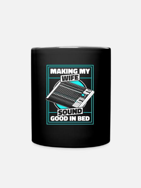 Tontechniker Sound Audio Engineer - Tasse einfarbig - Schwarz