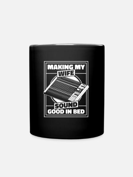 Tontechniker Sound Audio Engineer - Tasse einfarbig - Schwarz