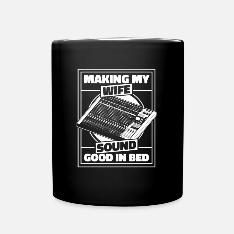 Tontechniker Sound Audio Engineer - Tasse einfarbig - Schwarz