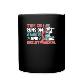 Voiliers Marins - Mug uni - noir - Devant