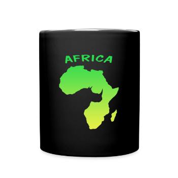 Africa - Tasse einfarbig - Schwarz - Vorne